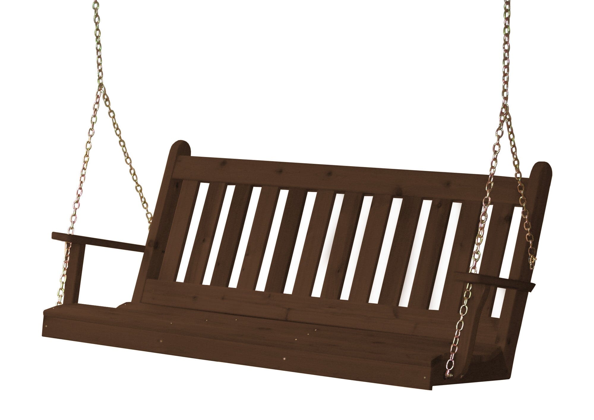 Traditional English Red Cedar Porch Swing