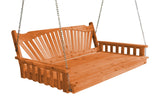 Fanback Red Cedar Swing Bed