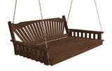 Fanback Red Cedar Swing Bed