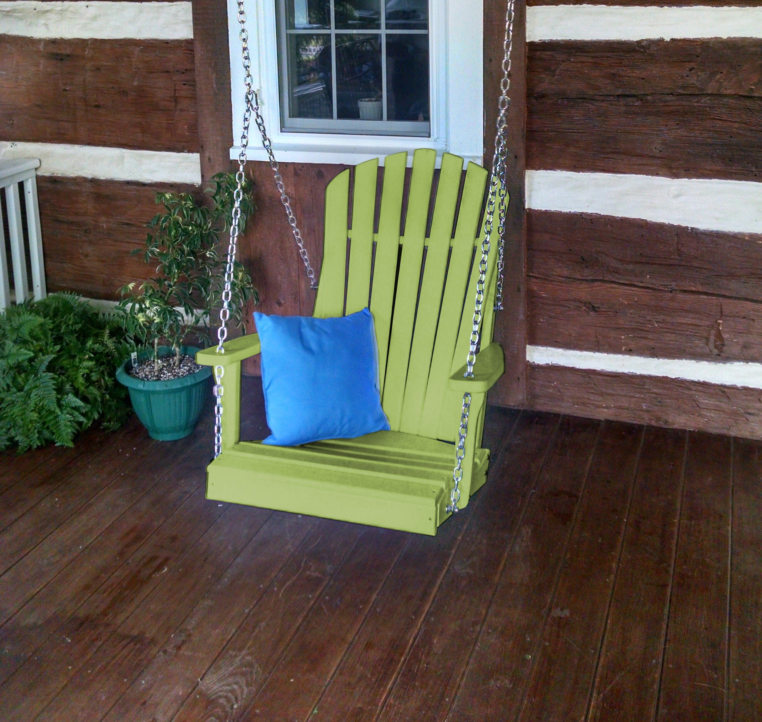 Eco-Friendly Poly Adirondack Chair Swing