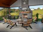 LuxCraft Urban Adirondack Chair Premium Woodgrain