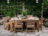 LuxCraft 7 Pc Island Dining Table & Chairs
