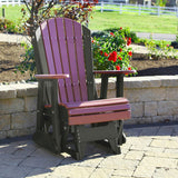 LuxCraft Poly 2' Adirondack Glider Chair