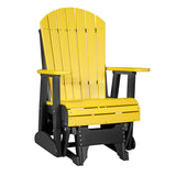 LuxCraft Poly 2' Adirondack Glider Chair