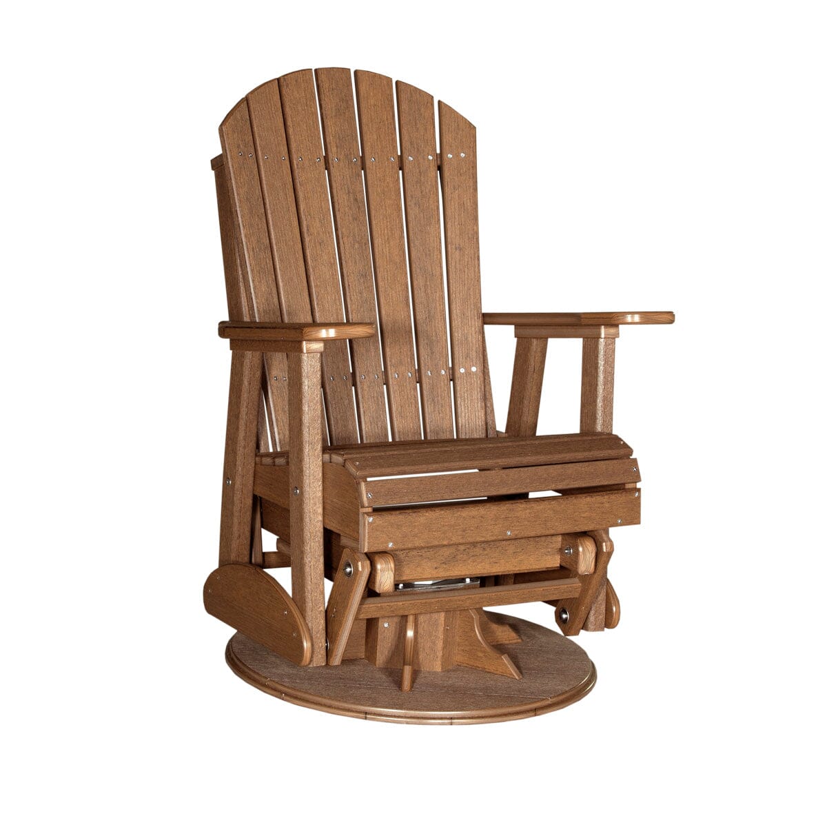 LuxCraft Poly 2' Swivel Adirondack Glider
