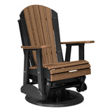 LuxCraft Poly 2' Swivel Adirondack Glider