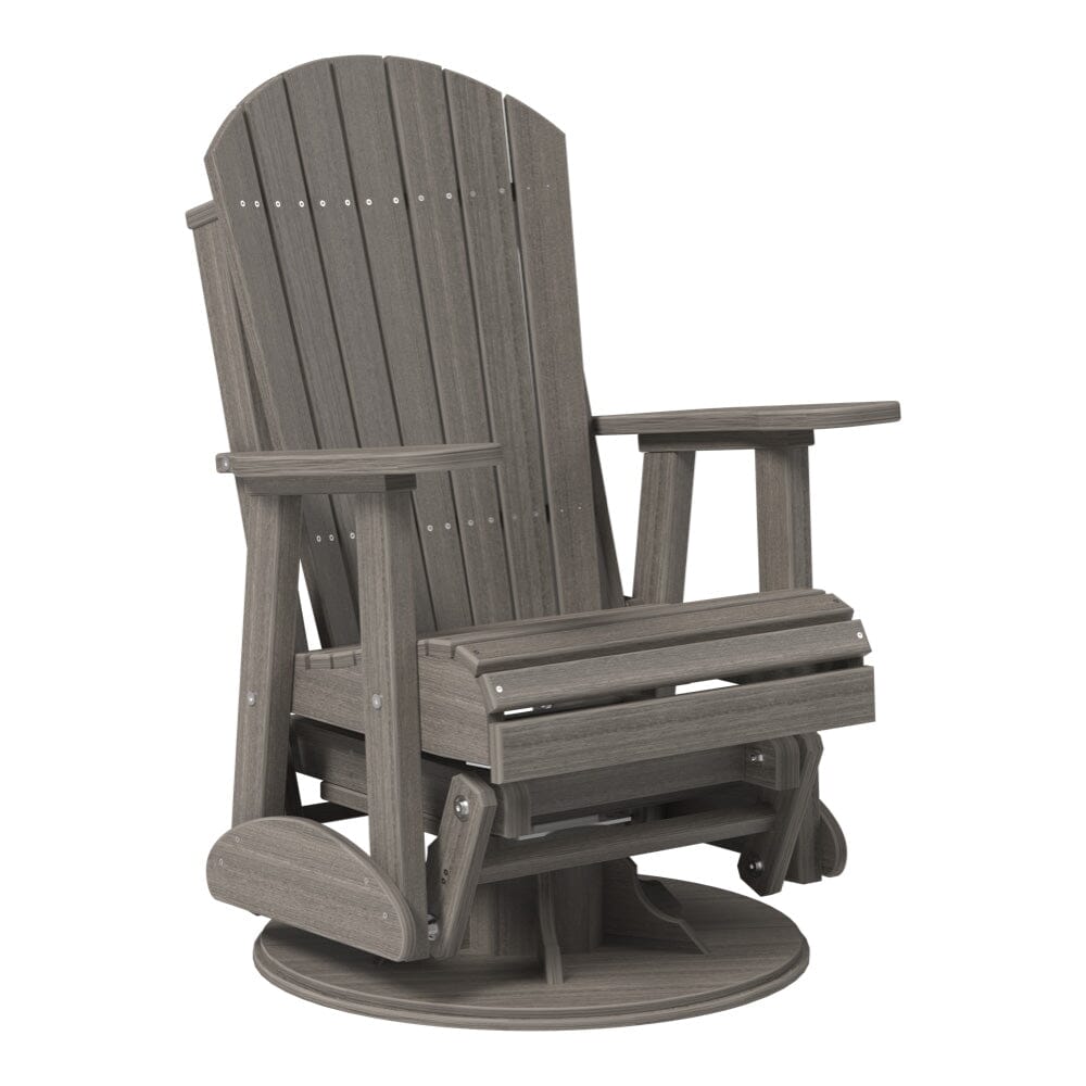LuxCraft Poly 2' Swivel Adirondack Glider