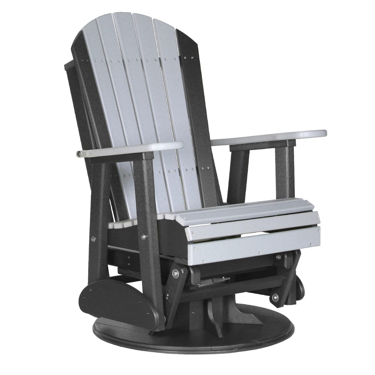 LuxCraft Poly 2' Swivel Adirondack Glider