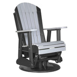 LuxCraft Poly 2' Swivel Adirondack Glider