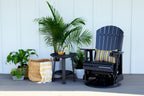 LuxCraft Poly 2' Swivel Adirondack Glider
