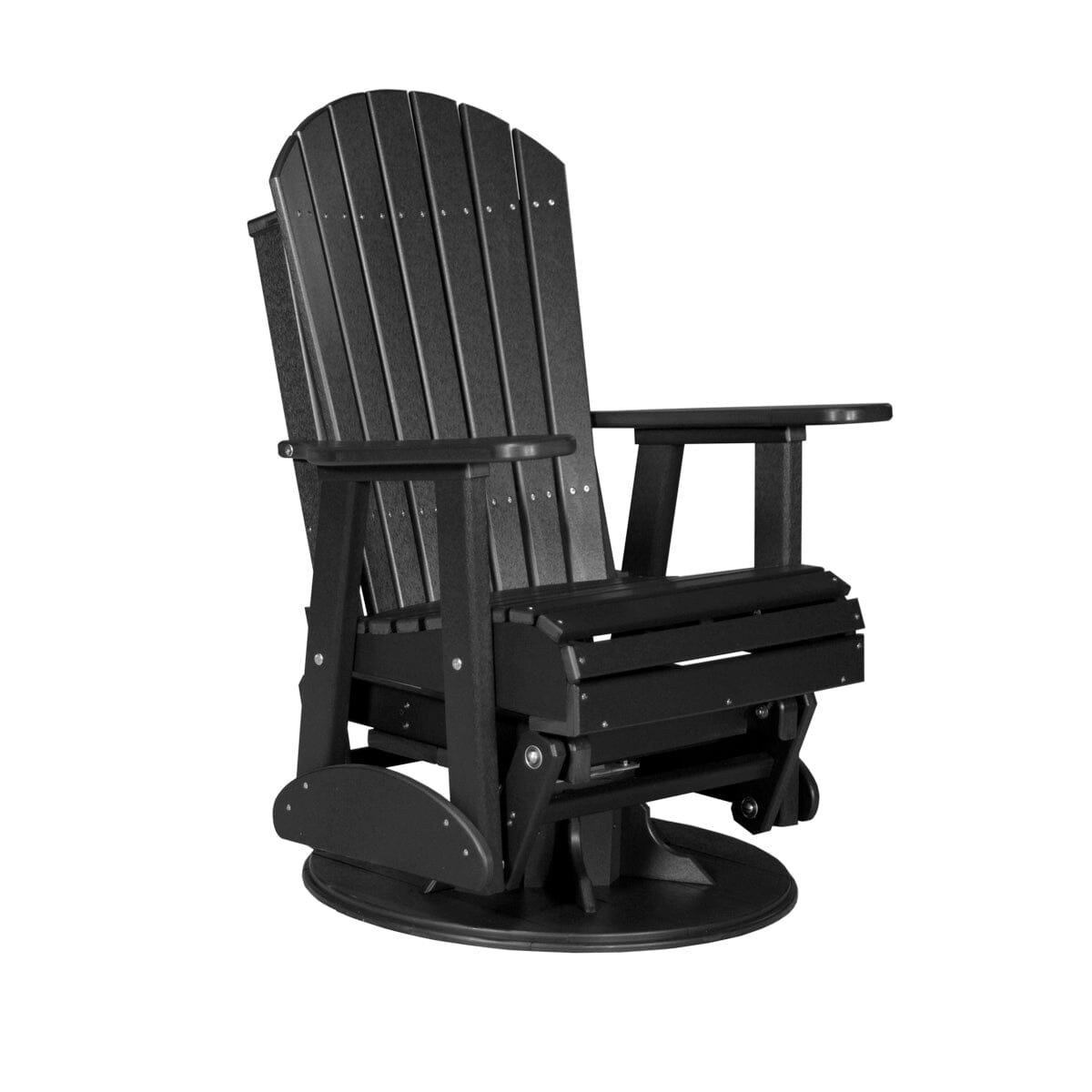 LuxCraft Poly 2' Swivel Adirondack Glider