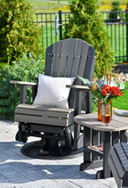LuxCraft Poly 2' Swivel Adirondack Glider