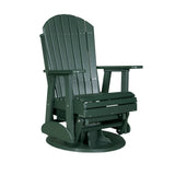 LuxCraft Poly 2' Swivel Adirondack Glider