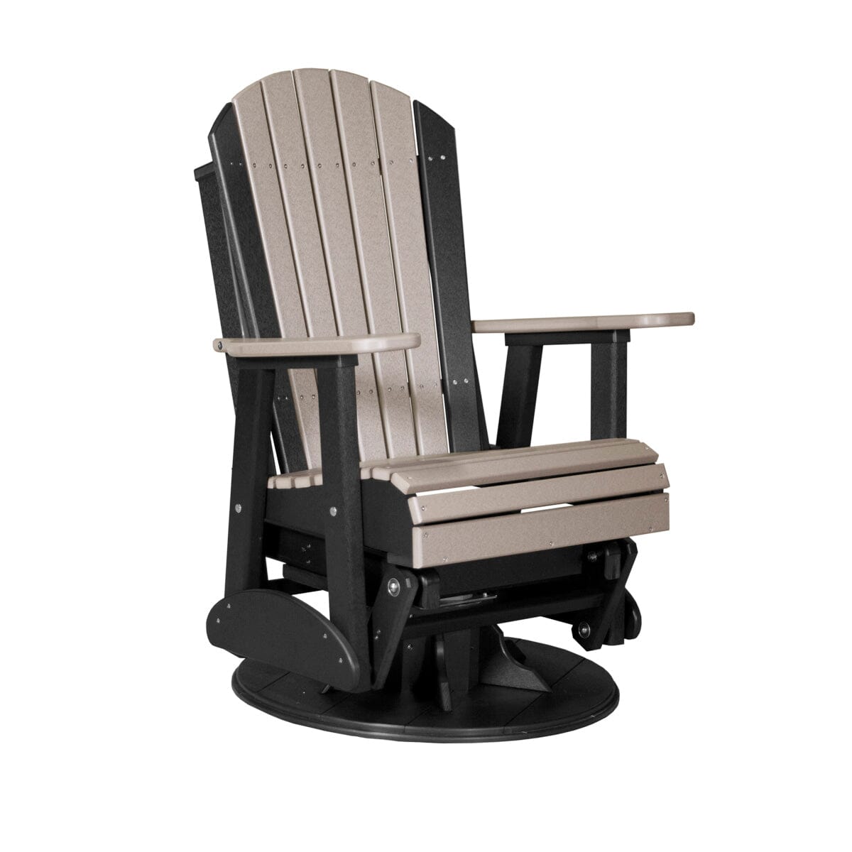 LuxCraft Poly 2' Swivel Adirondack Glider