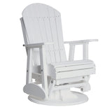 LuxCraft Poly 2' Swivel Adirondack Glider