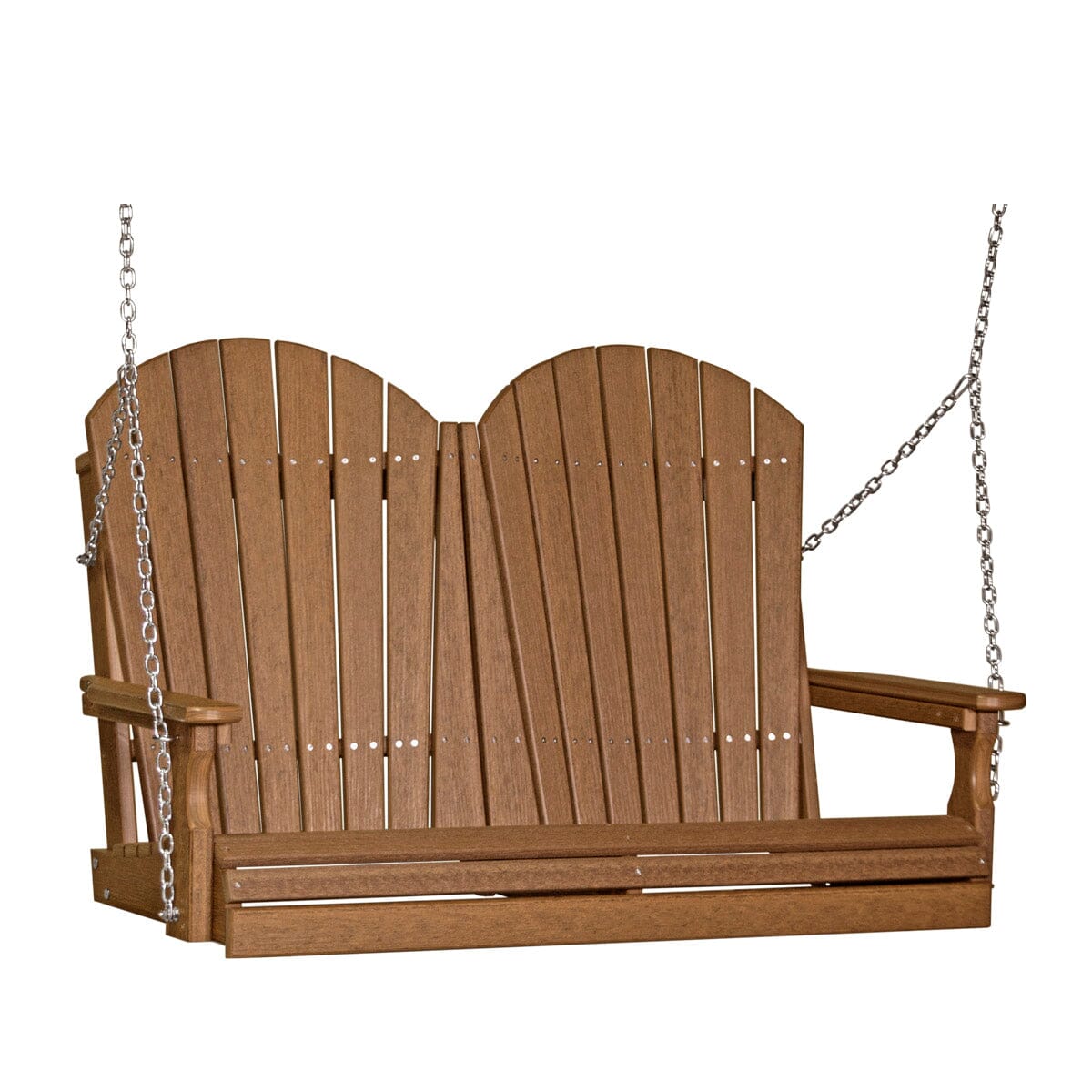LuxCraft Adirondack Poly Porch Swing - 4 Foot