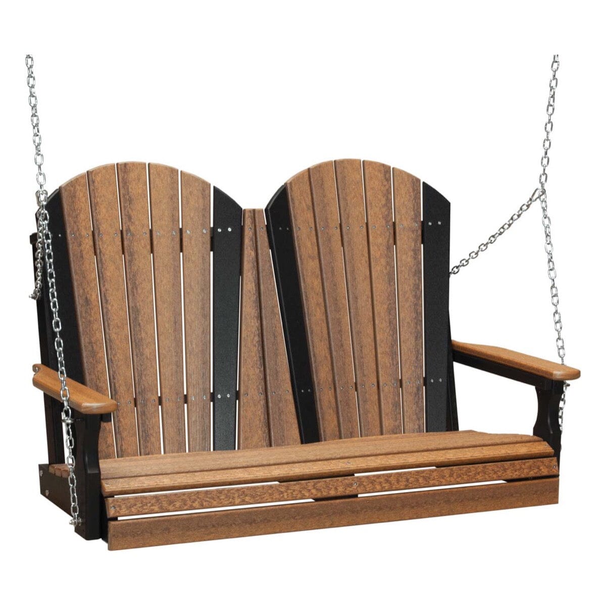 LuxCraft Adirondack Poly Porch Swing - 4 Foot
