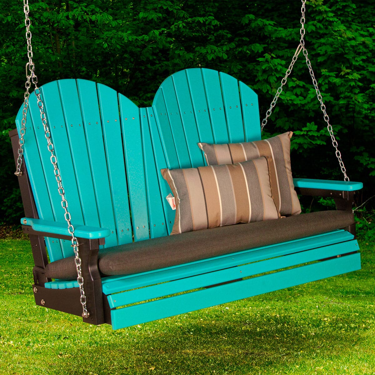 LuxCraft Adirondack Poly Porch Swing - 4 Foot