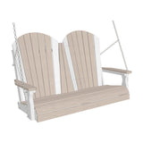 LuxCraft Adirondack Poly Porch Swing - 4 Foot