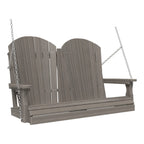 LuxCraft Adirondack Poly Porch Swing - 4 Foot