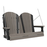 LuxCraft Adirondack Poly Porch Swing - 4 Foot