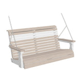 LuxCraft Plain Poly Porch Swing - 4 Foot