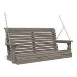 LuxCraft Plain Poly Porch Swing - 4 Foot