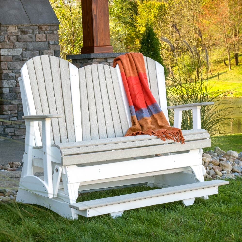 LuxCraft Poly 5' Adirondack Balcony Glider