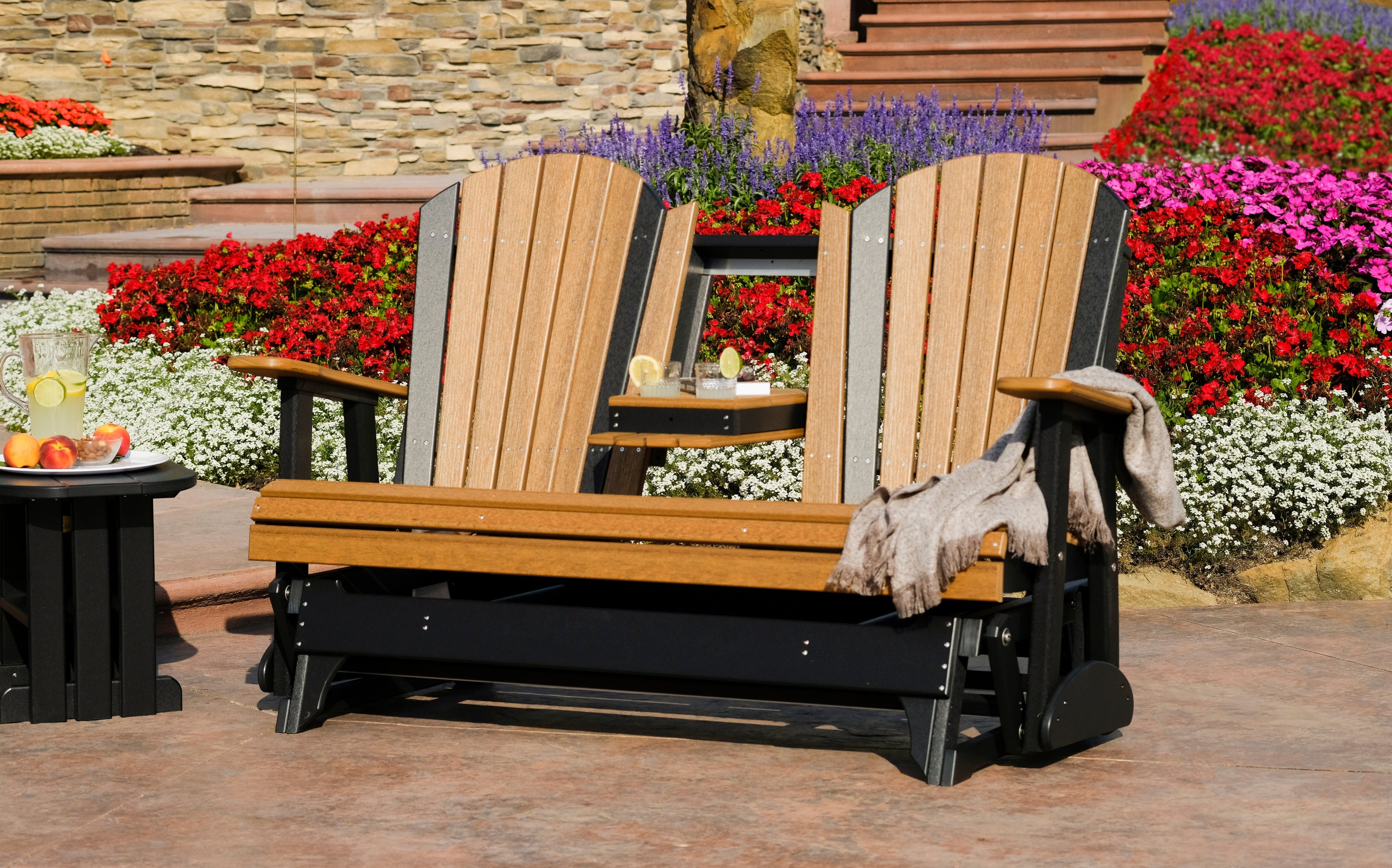 LuxCraft Poly 5' Adirondack Glider
