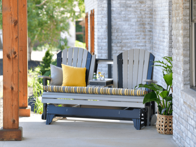 LuxCraft Poly 5' Adirondack Glider