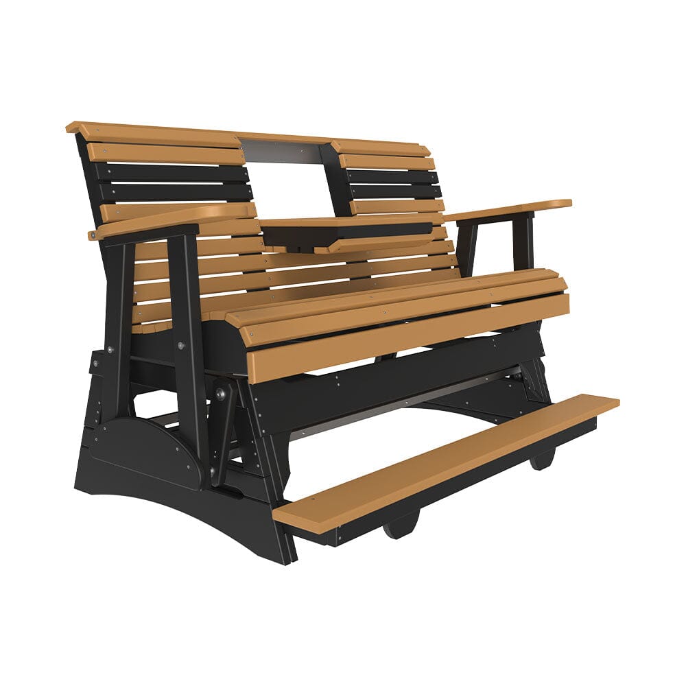 LuxCraft Poly 5' Plain Balcony Glider