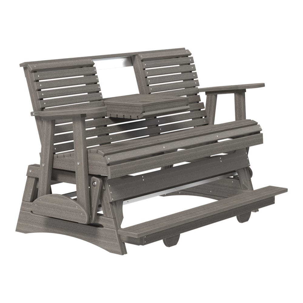 LuxCraft Poly 5' Plain Balcony Glider