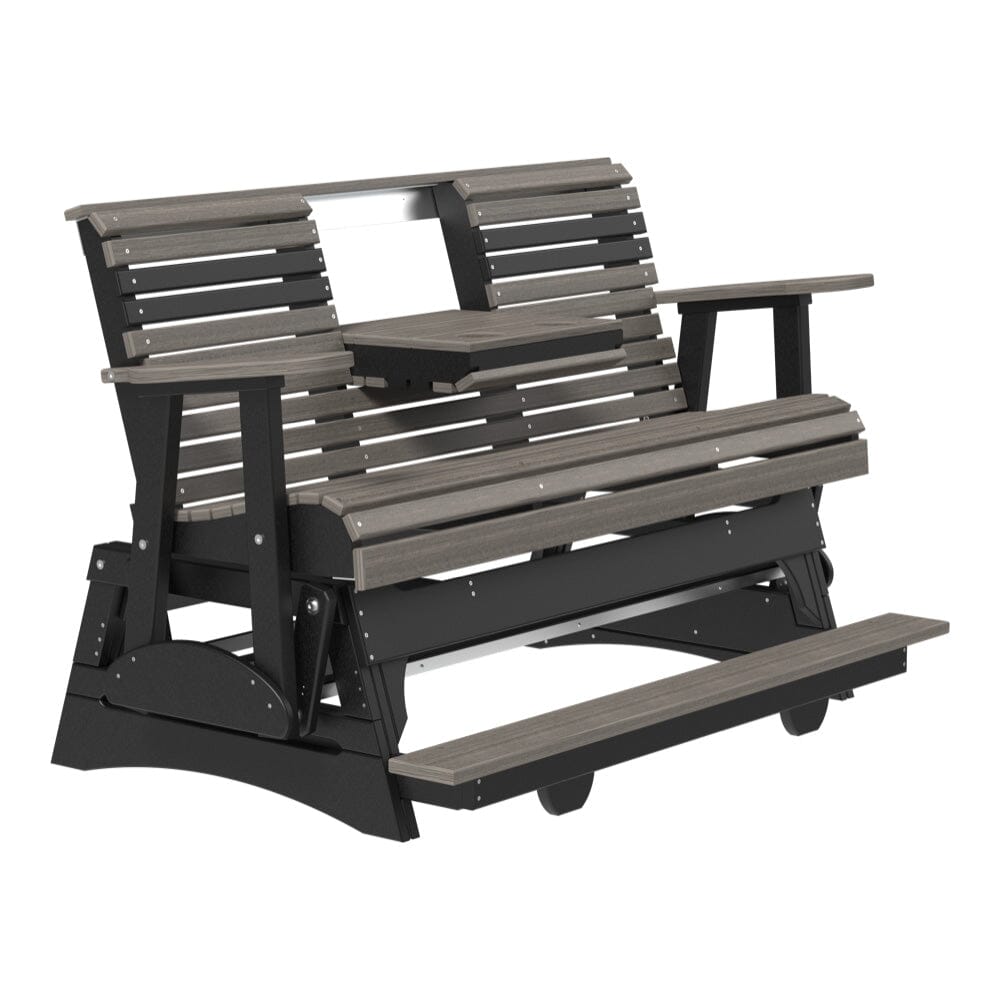 LuxCraft Poly 5' Plain Balcony Glider