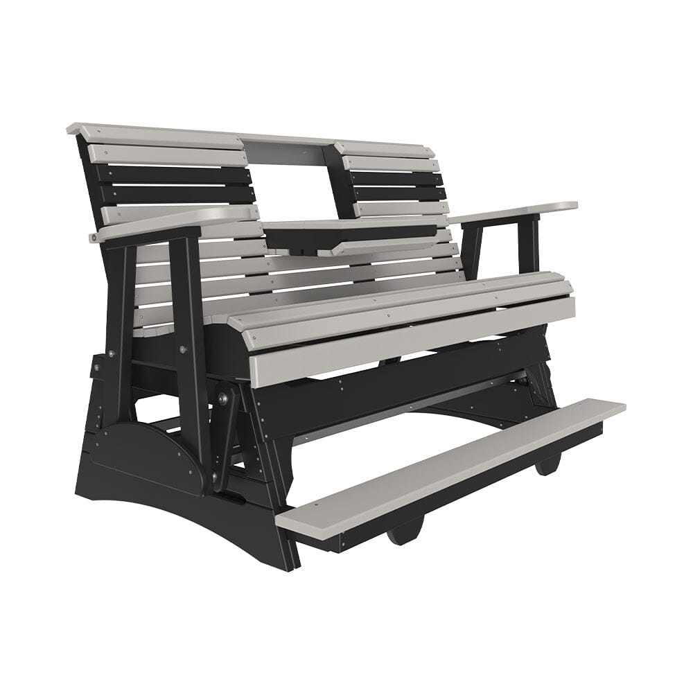 LuxCraft Poly 5' Plain Balcony Glider