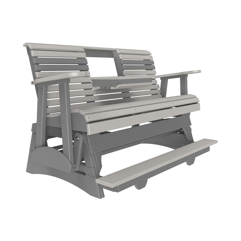 LuxCraft Poly 5' Plain Balcony Glider