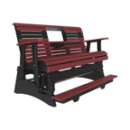 LuxCraft Poly 5' Plain Balcony Glider