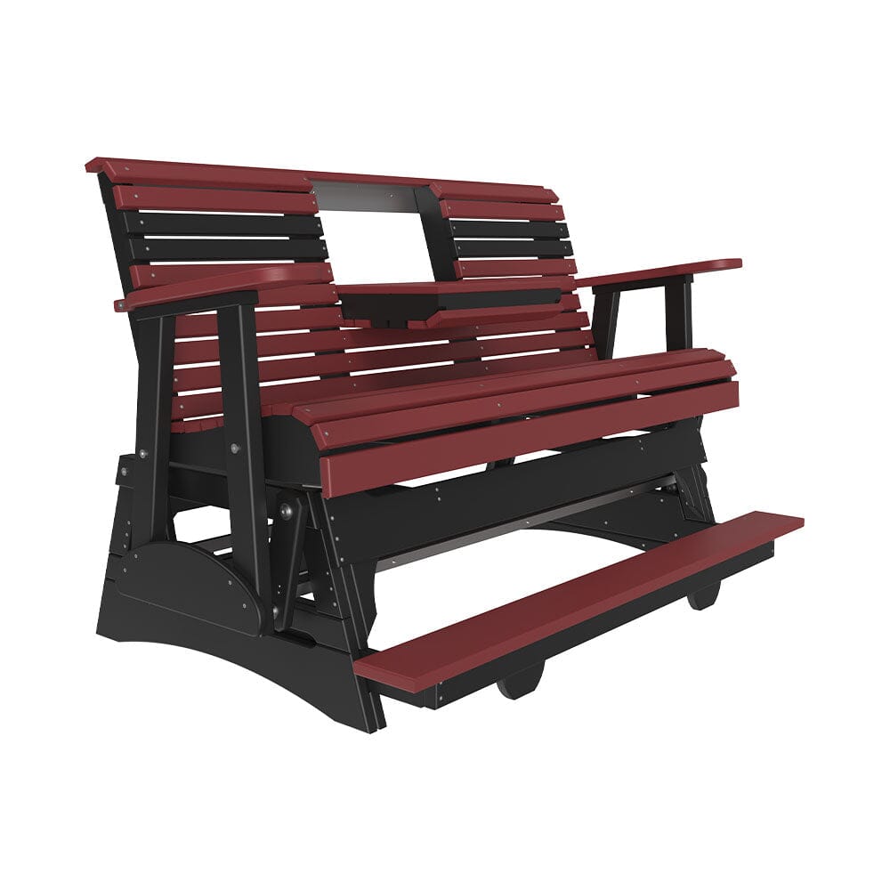 LuxCraft Poly 5' Plain Balcony Glider