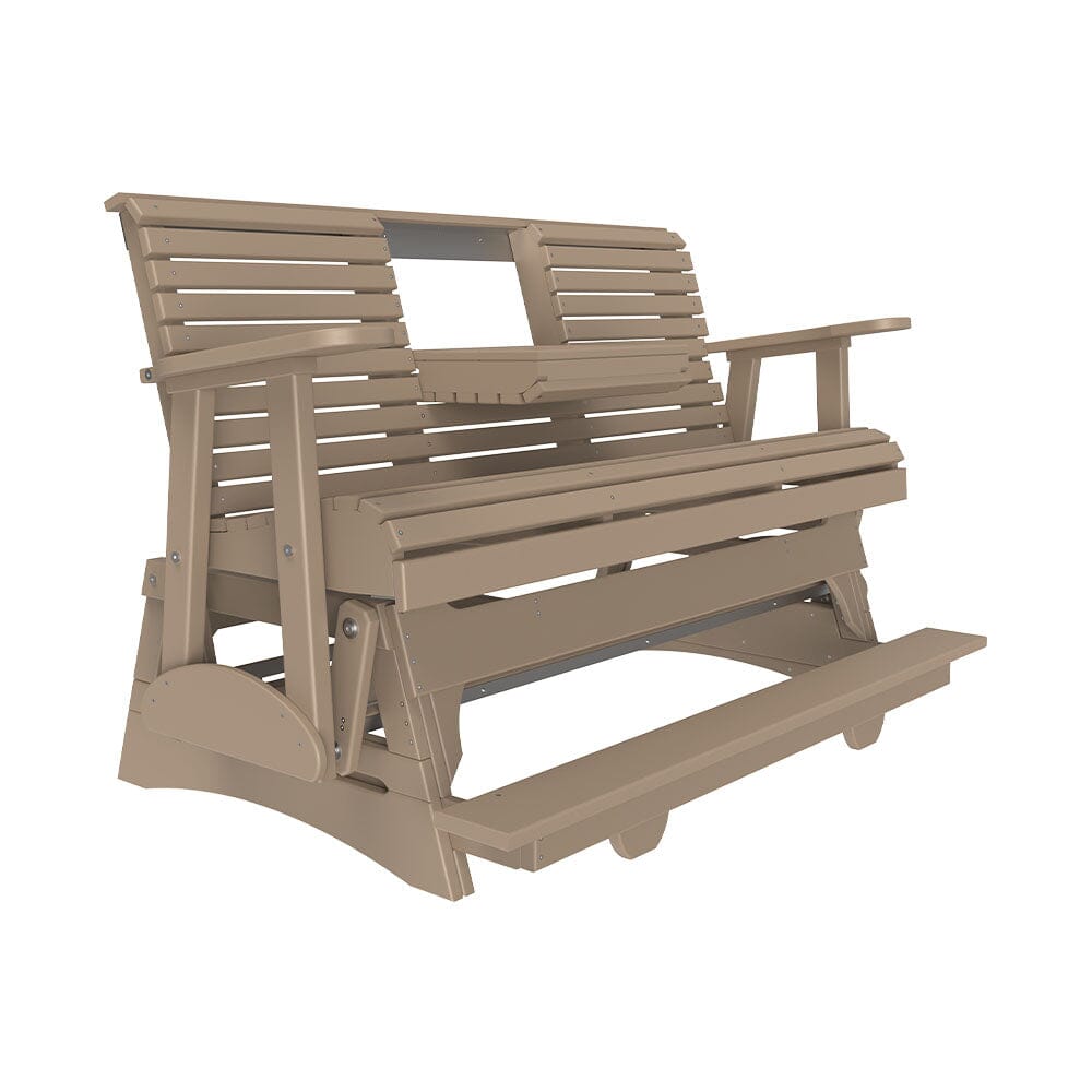 LuxCraft Poly 5' Plain Balcony Glider