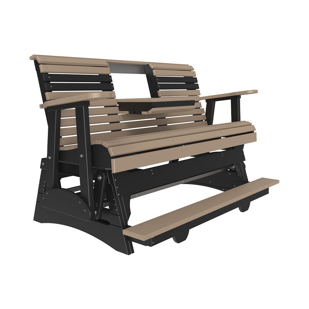 LuxCraft Poly 5' Plain Balcony Glider