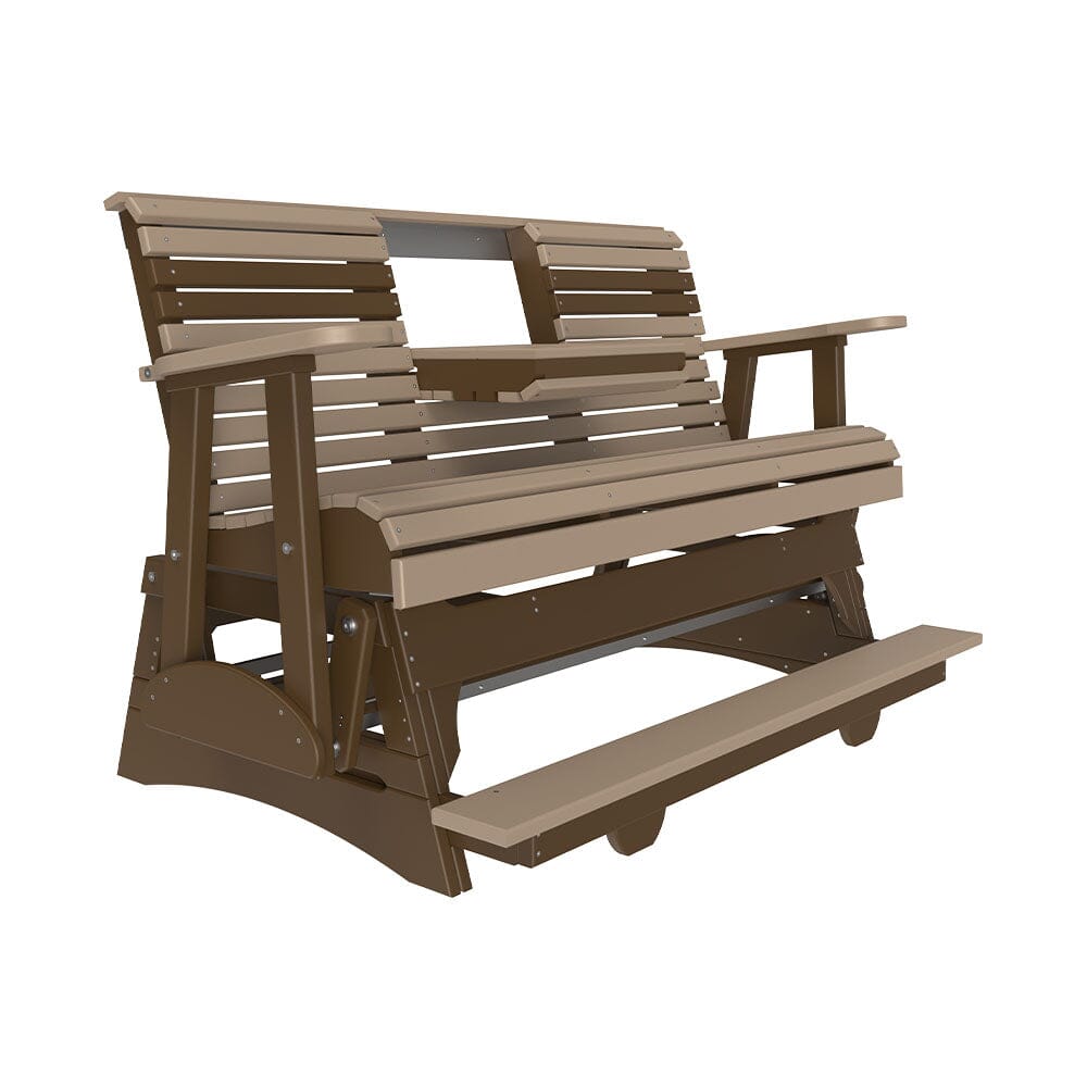 LuxCraft Poly 5' Plain Balcony Glider