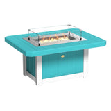 LuxCraft Poly 5 Piece Fire Pit Table & Chairs Set