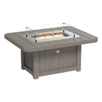 LuxCraft Fire Table & Adirondack Chair Set
