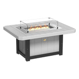 LuxCraft Poly 5 Piece Fire Pit Table & Chairs Set