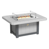 LuxCraft Poly 5 Piece Fire Pit Table & Chairs Set