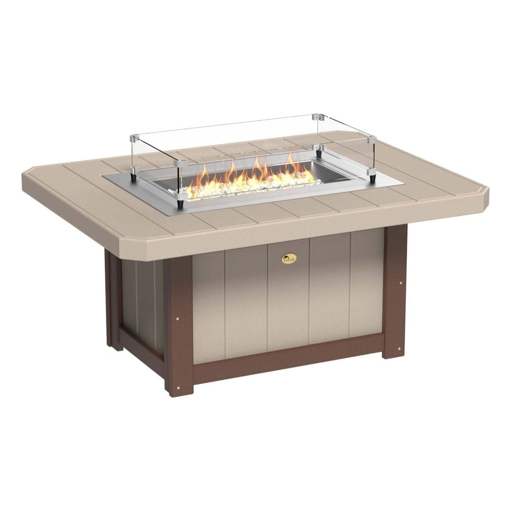 LuxCraft Fire Table & Adirondack Chair Set