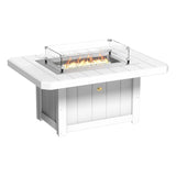 LuxCraft Poly 5 Piece Fire Pit Table & Chairs Set