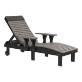 LuxCraft Poly Chaise Lounge - Premium Woodgrain Finish
