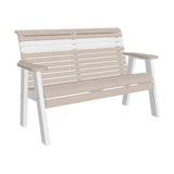 LuxCraft 4 Piece Plain Poly Bench & Table Set
