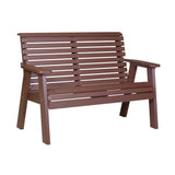 LuxCraft 4 Piece Plain Poly Bench & Table Set