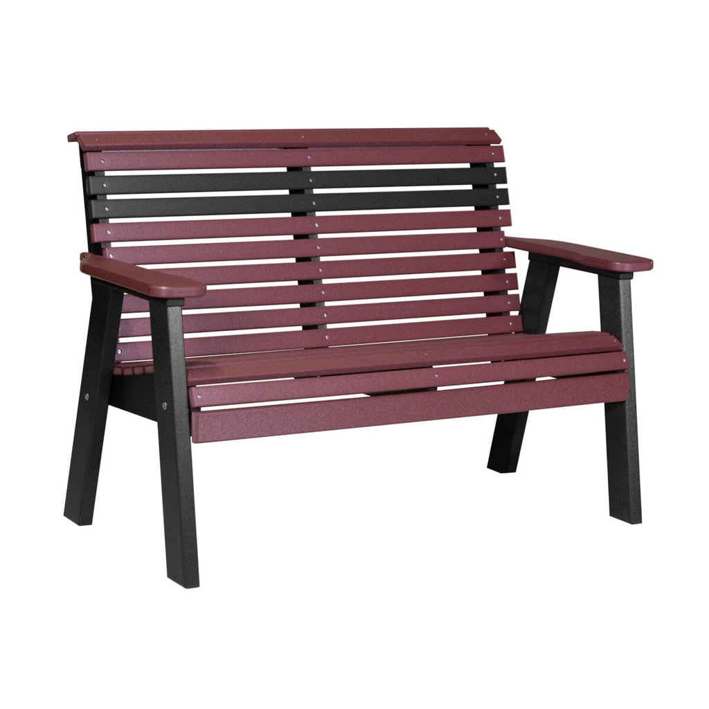 LuxCraft 4 Piece Plain Poly Bench & Table Set